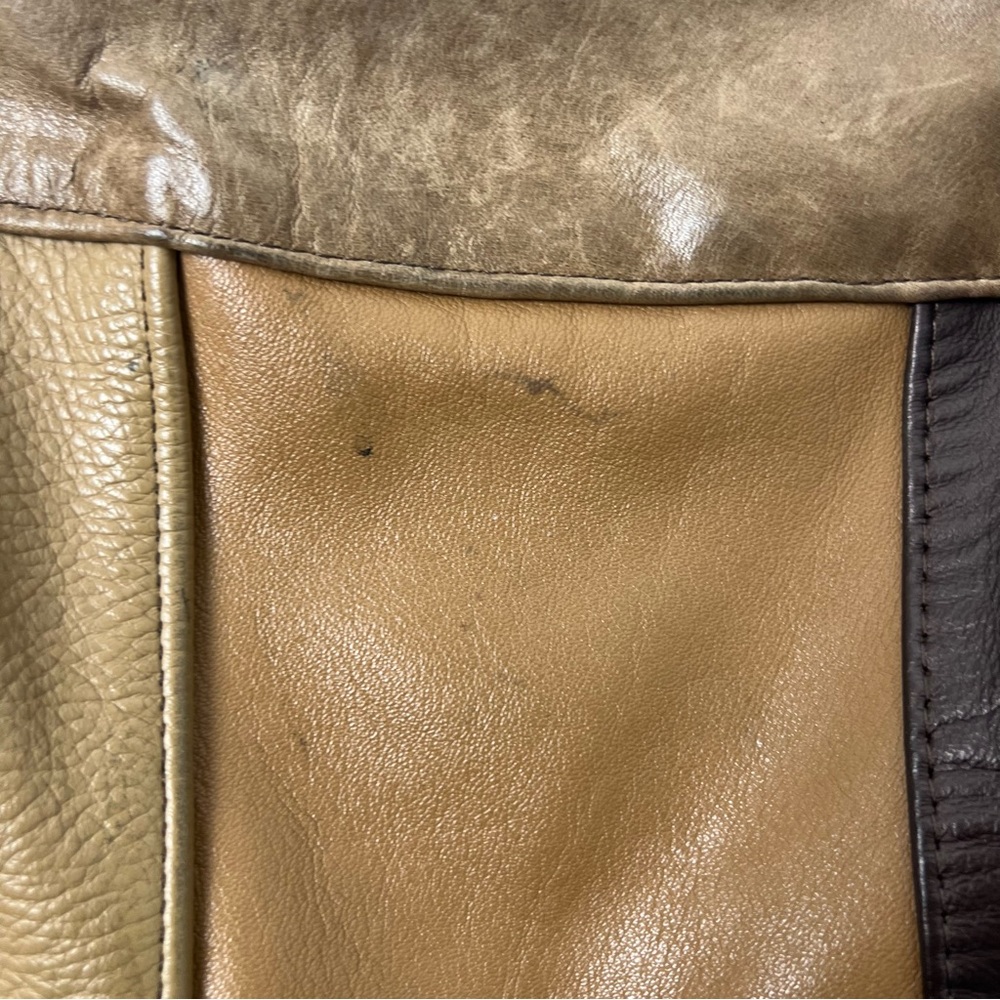 Leather Multicolor Patchwork Leather Crossbody Bag - image 5